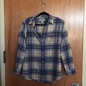 Eddie Bauer plaid button up! Major discount!