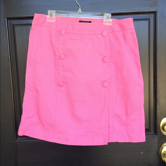 Hot pink Talbots Size 16 knee length skirt