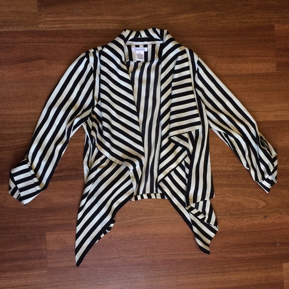 Silky Striped Cardigan