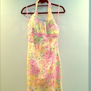 Lilly Pulitzer dress with scallop trim- size 4