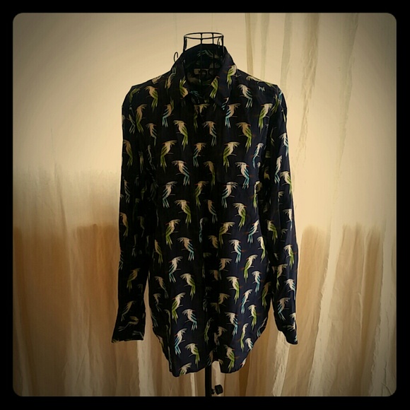 Bird print silk blouse by Equipment
