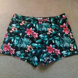 Tropical Print Shorts