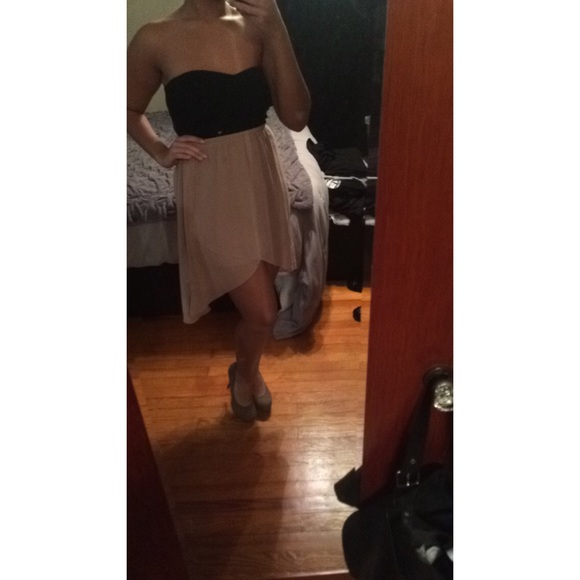 Two-tone High-Low dress