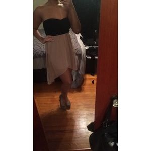 Two-tone High-Low dress