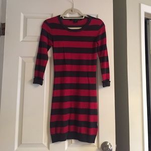 Striped sweater dress