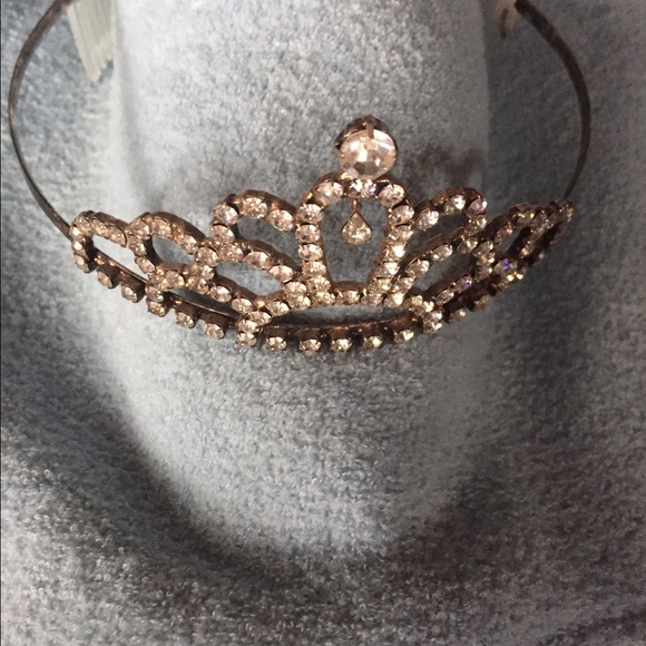 Silver and rhinestone princess tiara