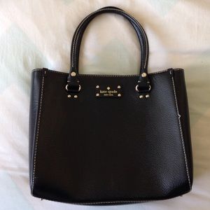 Like new Kate Spade black leather tote