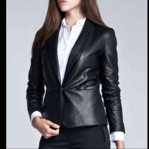 GAP Leather blazer jacket
