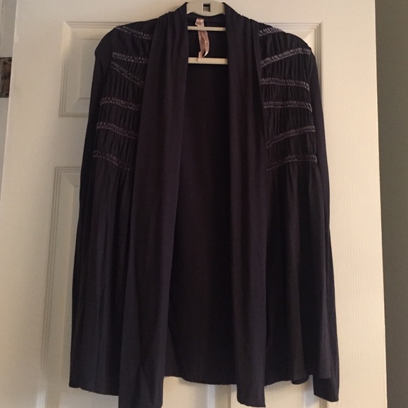 Bailey 44 dark gray/blue cardigan
