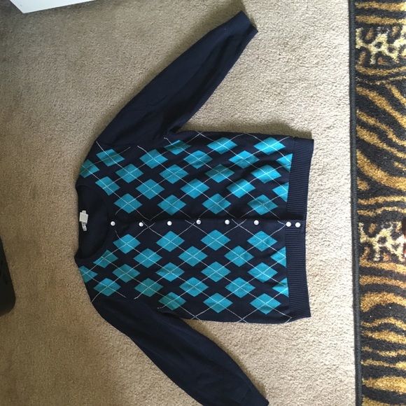 Blue sweater!