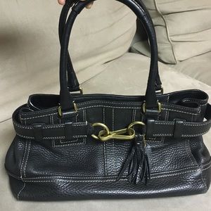Black Leather Coach Purse