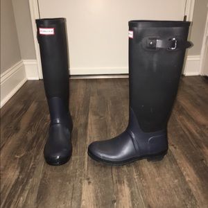 Two-tone ribbed Hunter Boots