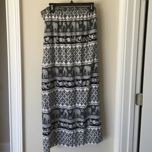 Elephant Maxi Skirt