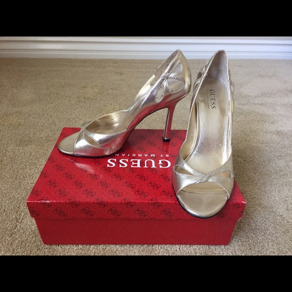 Guess gold heels