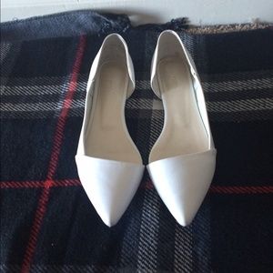 Brand new White flat Dorsay shoes