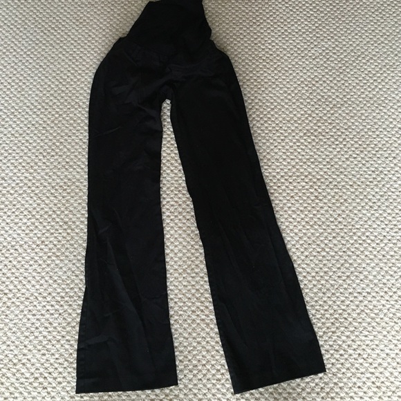 Black maternity dress pants