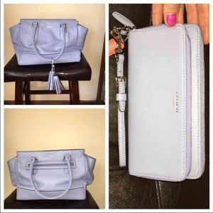 Coach purse and matching wallet