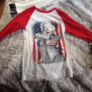 Marilyn Monroe baseball tee