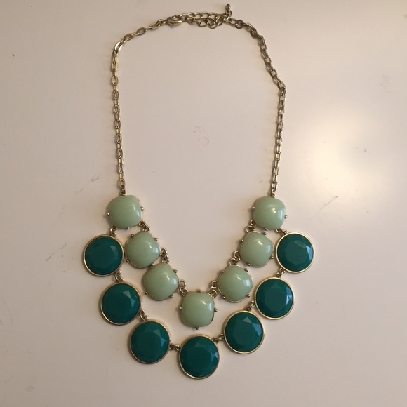 Teal double layered necklace - Picture 1 of 3