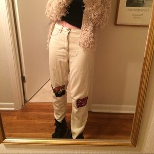 BDG mom jeans with patches (boyfriend)