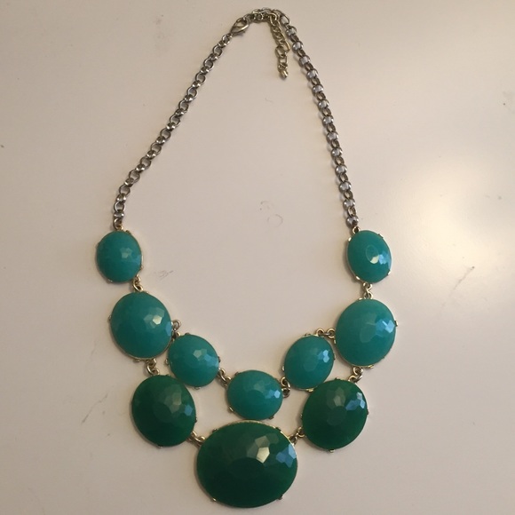 Teal/green double layered necklace - Picture 1 of 3