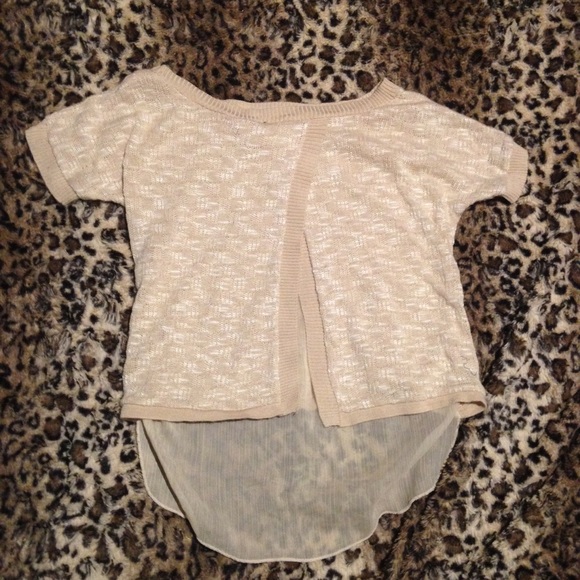 Tan High-Low Top - Picture 2 of 6