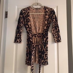 Leopard print i.n.c cardigan