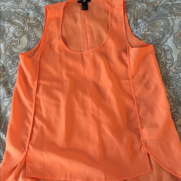 Orange sleeves blouse H & M
