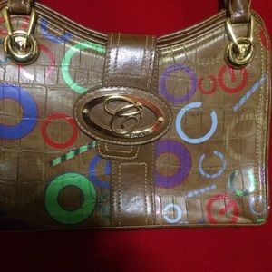 Coogi brown and multicolor bag