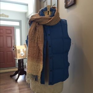 Land's End blue puffer vest