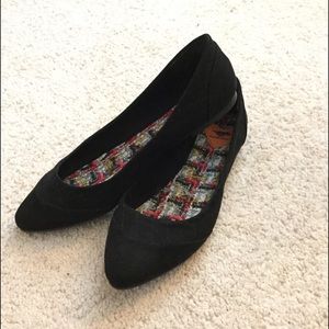 Rocket Dog quilted black flats