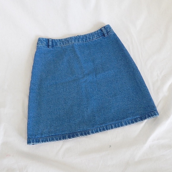 Asos a-line denim mini skirt