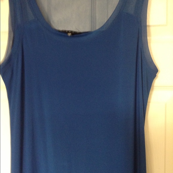 Beautiful Navy Blue Maxi Sleeveless Dress Med. - Picture 2 of 4
