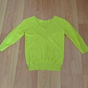 Chartreuse Rachel Roy sweater