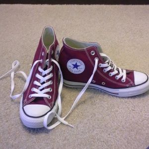Wedged High Top Maroon Converse