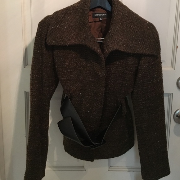 JONES NY COLLECTION
TEXTURED Brown Dress Jacket - Picture 1 of 4