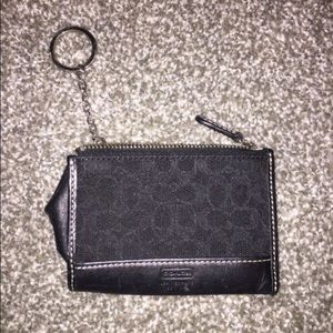 Black Coach Keychain wallet