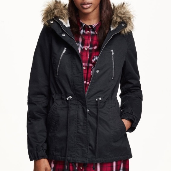 H&M parka w/ fur