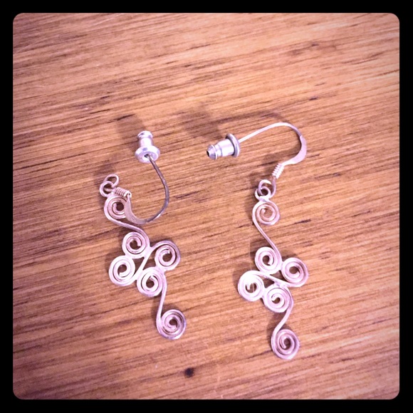 Hanging Silver Earrings