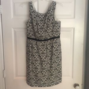 Black and white Loft dress size 8