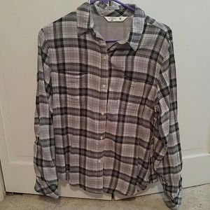 Lady's button up flannel shirt