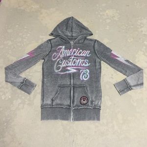 Affliction full zip sweatshirt