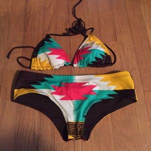 Billabong Reversible Aztec Print Bikini