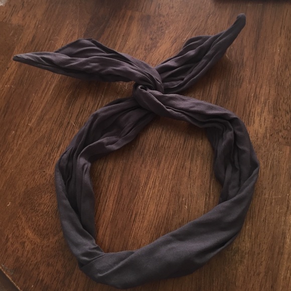 American Apparel Grey Twist Head Scarf/Wrap