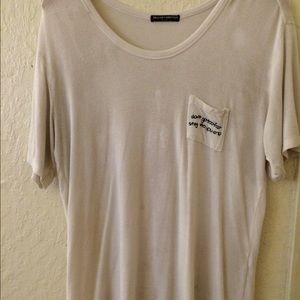 Brandy Melville scoop neck tee