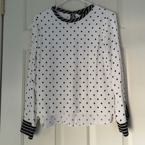 Zara polka dot blouse