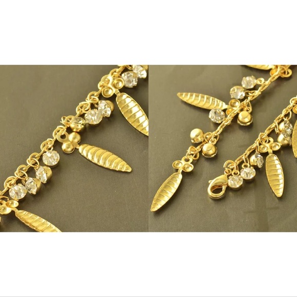🚫BUNDLED🚫Gold Leaf Bracelet/Anklet - Picture 2 of 4
