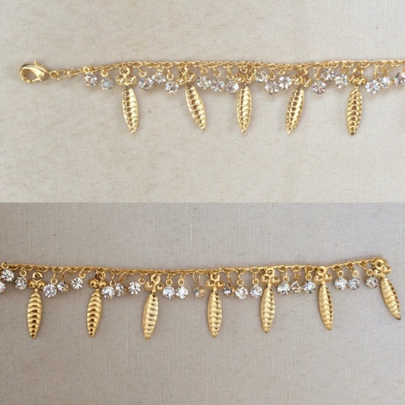 🚫BUNDLED🚫Gold Leaf Bracelet/Anklet - Picture 4 of 4