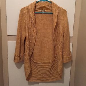 Mustard yellow cardigan