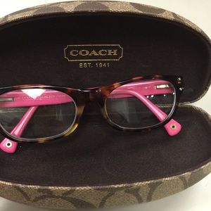 Coach Spotty Tortoise Fuschia eyeglasses